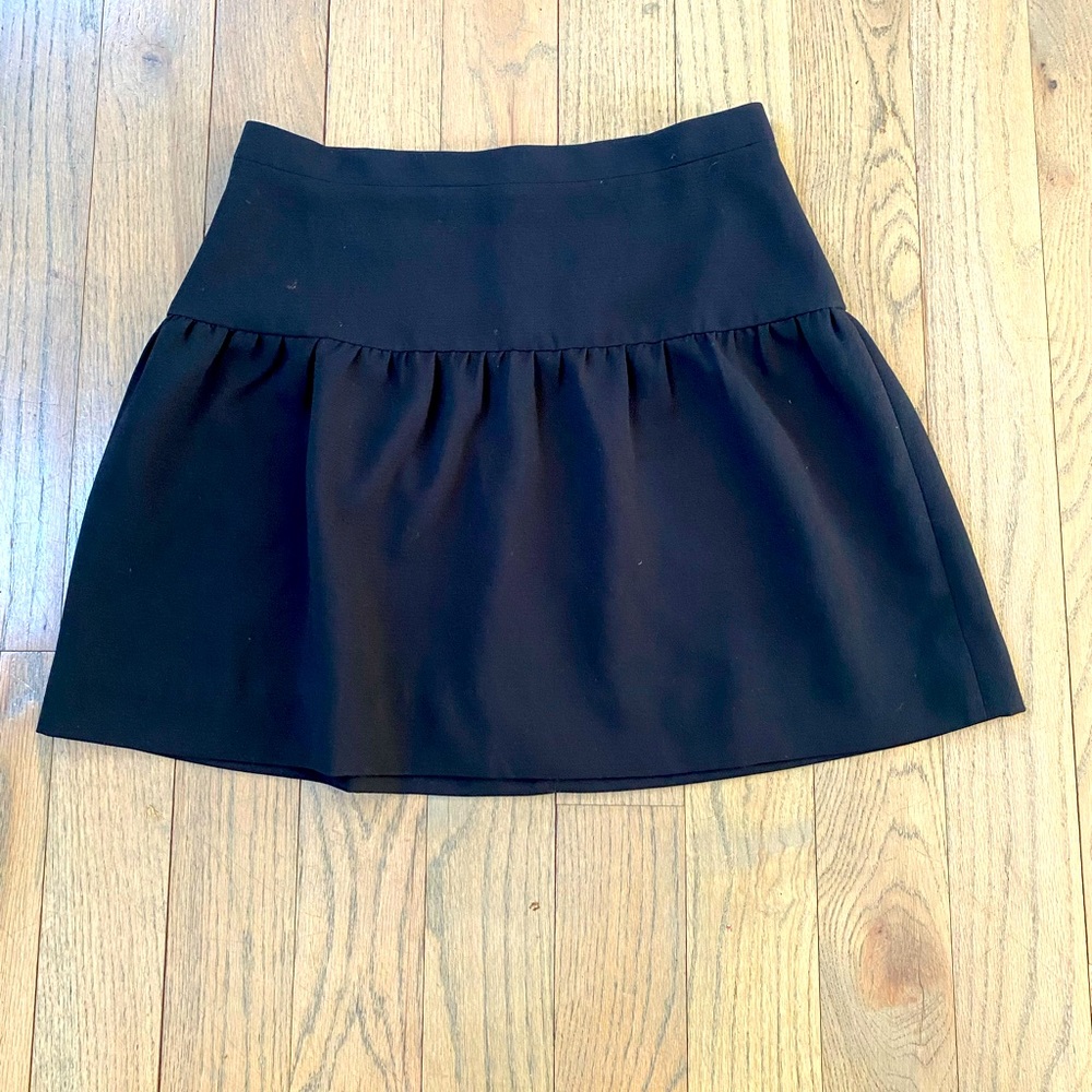 J Crew - Women's, Black, Lined Mini Skirt. Size 4